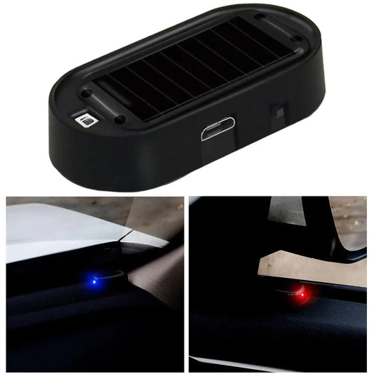 Solar-Powered Car Security Simulator Light: Dummy Alarm with Flashing LED